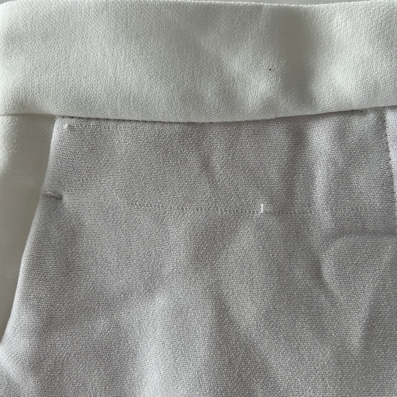 ZARA FLOWY High-Waisted WIDE LEG MENSWEAR STYLE PANTS WHITE 2338/795 NWT Size XS - Picture 10 of 14